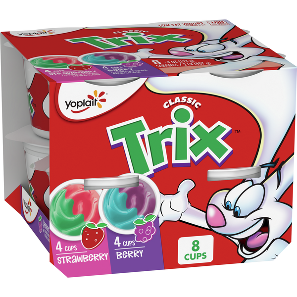 Yogurt Yoplait Trix Low Fat Kids Yogurt Cup Variety Pack hero