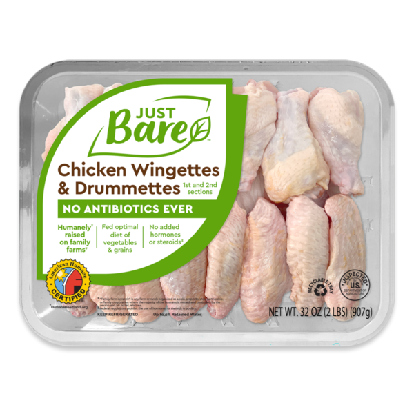 Poultry Counter Just Bare Wingettes & Drumettes Family Pack hero