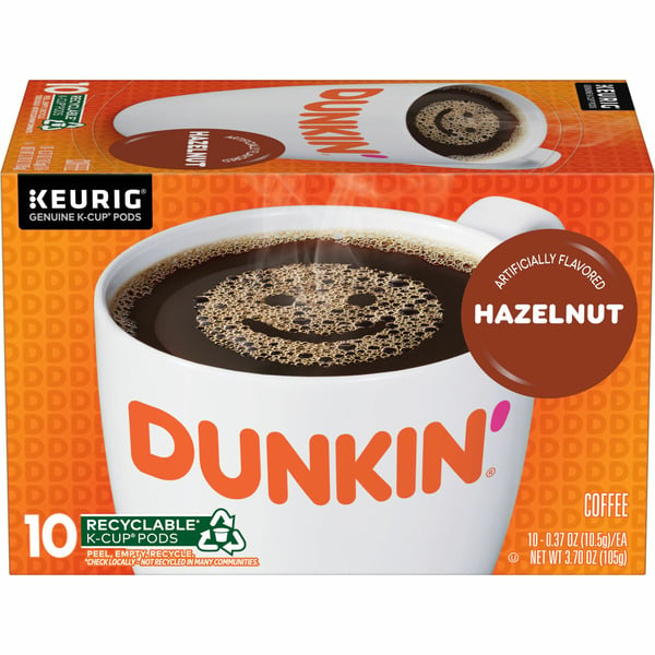 Coffee Dunkin' Hazelnut Coffee K-Cup Pods hero