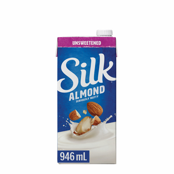 Soy & Lactose-Free Silk Aseptic Almond Unsweetened Original 946 hero