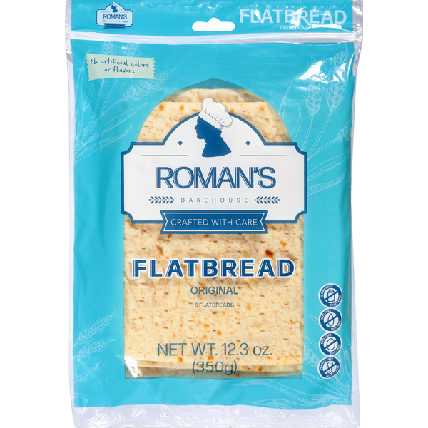 Tortillas & Flat Bread Roman's Bakehouse Flat Bread, Original hero