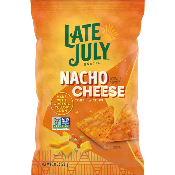 Potato Chips,Tortilla & Pretzels Late July Nacho Cheese Tortilla Chips hero