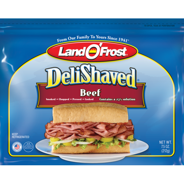 Meat Counter Land O’Frost Smoked beef turns any sandwich into a tasty delicacy! hero