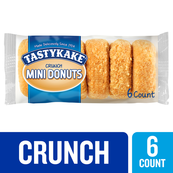 Breakfast Bakery Tastykake Donuts, Mini, Crunch hero