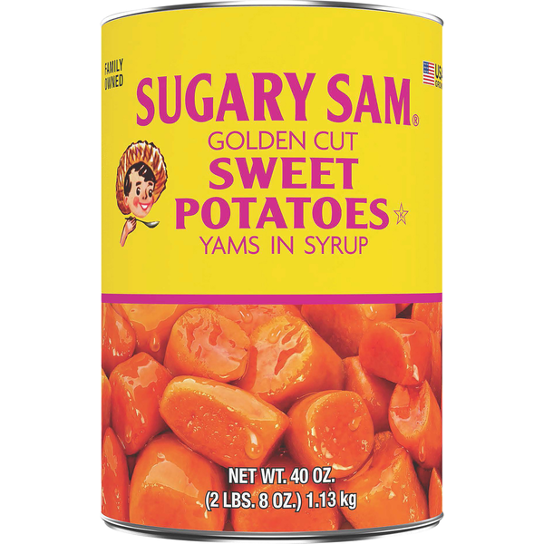 Canned & Jarred Vegetables Sugary Sam Golden Cut Sweet Potatoes Yams in Syrup hero