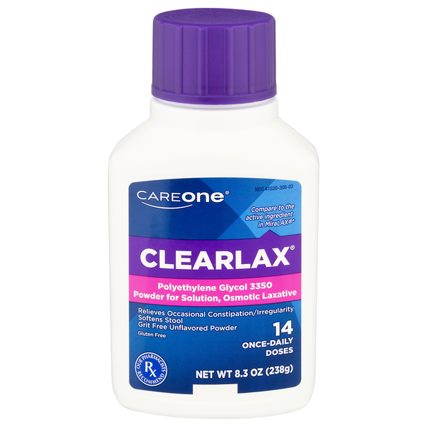 Digestion CareOne Clearlax Polyethylene Glycol 3350 Powder hero