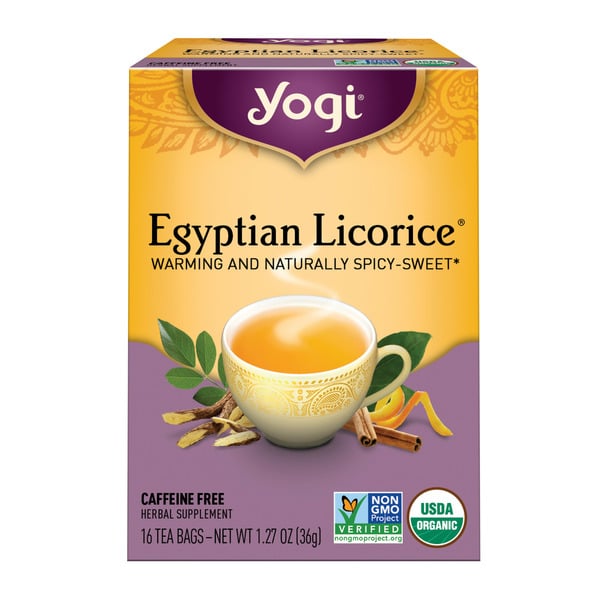 Tea Yogi Tea Herbal Tea, Egyptian Licorice, Caffeine Free hero