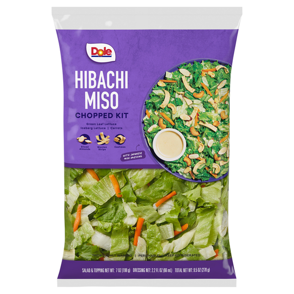 Dole Chopped Kit, Hibachi Miso hero