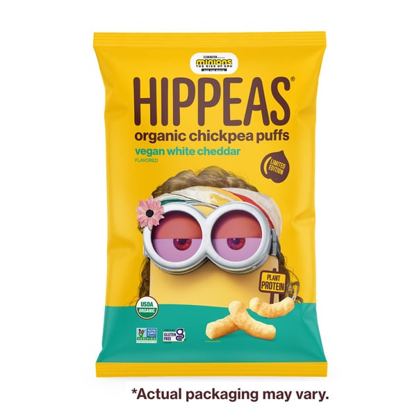 Chips & Pretzels HIPPEAS Organic Chickpea Puffs, Vegan White Cheddar hero