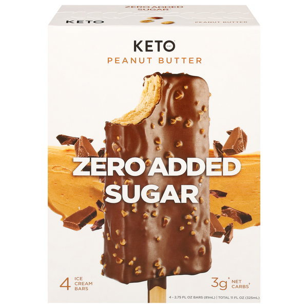 Ice Cream, Novelties & Ice Keto Foods Peanut Butter Crunch Ice Cream Bar hero