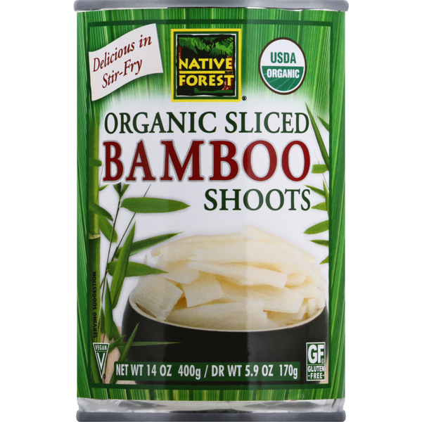 Canned & Jarred Vegetables Native Forest Bamboo Shoots, Organic, Sliced hero