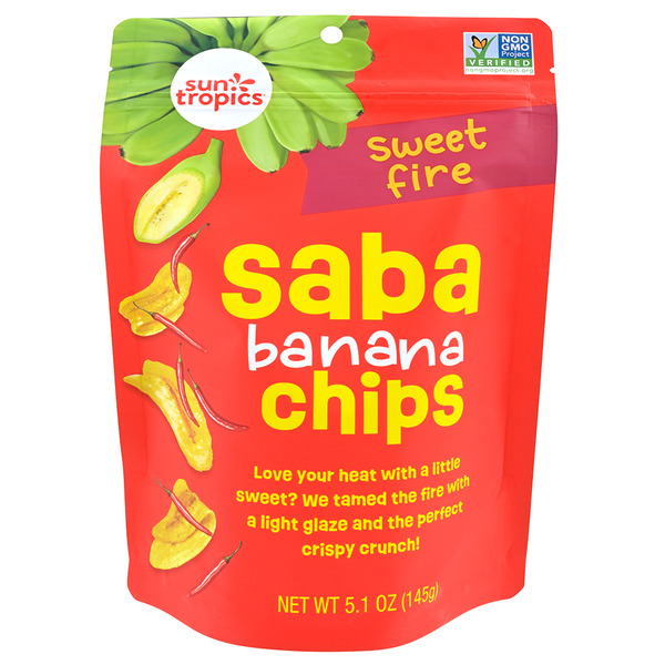 Nuts, Seeds & Dried Fruit Sun Tropics Saba Banana Chips Sweet Fire hero