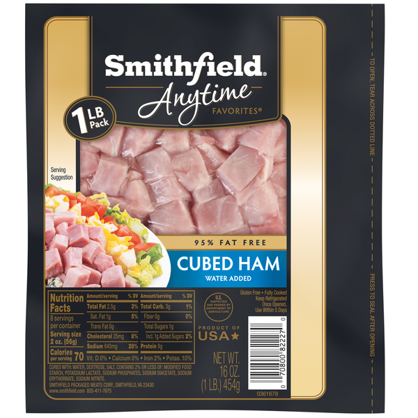 Fresh Pork & Ham Smithfield Cubed Ham hero