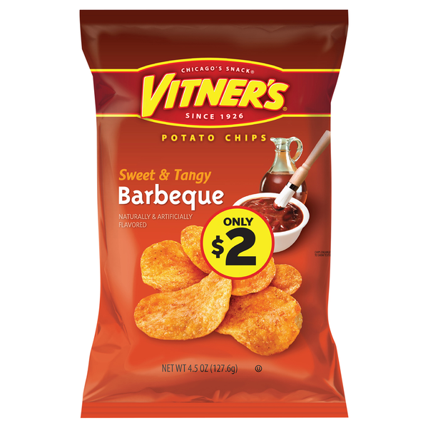 Vitner's Potato Chips, Barbeque, Sweet & Tangy hero