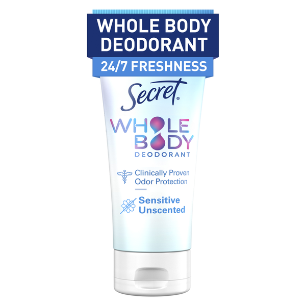 Deodorants Secret Whole Body Aluminum Free Deodorant Clear Cream Unscented hero