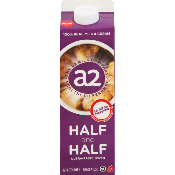 Soy & Lactose-Free a2 Milk Half and Half hero