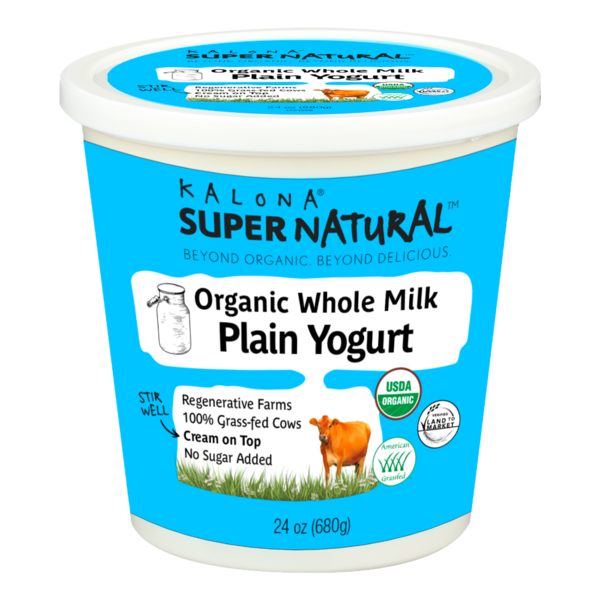 Yogurt Kalona SuperNatural Organic, Whole Milk Plain Yogurt hero