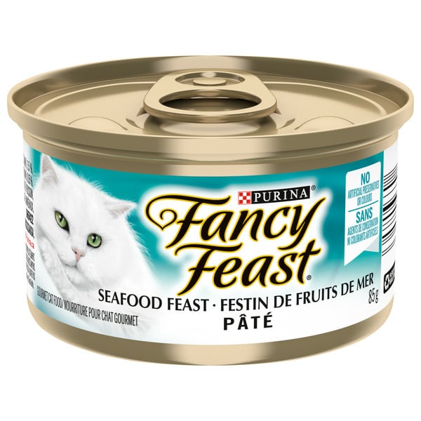 Cat Food & Care Fancy Feast Dishware Pâté Seafood Feast hero