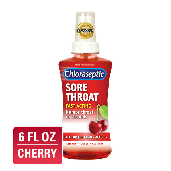 Cold, Flu & Allergy Chloraseptic Sore Throat Spray  Cherry hero