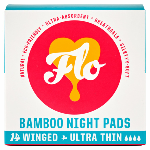 Feminine Care Flo Bamboo Night Winged + Ultra Thin Pads hero