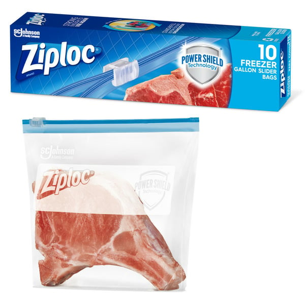 Food Wraps & Storage Ziploc® Brand Slider Stand & Fill Freezer Bags hero