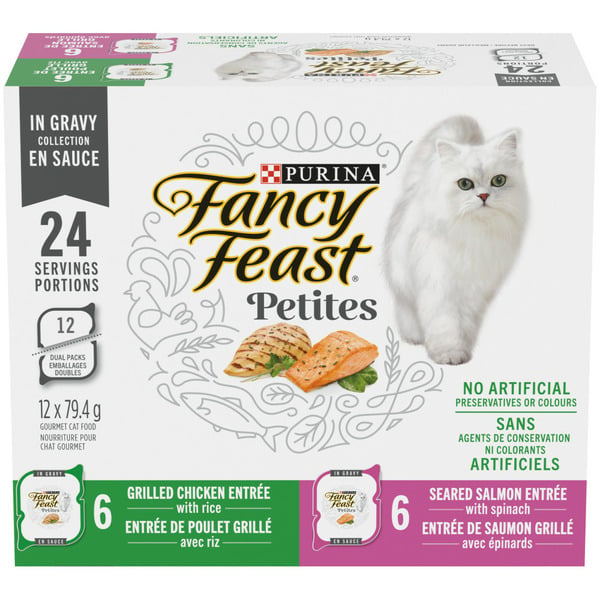 Cat Food & Care Fancy Feast Dishware Petites in Gravy Collection Variety Pack hero