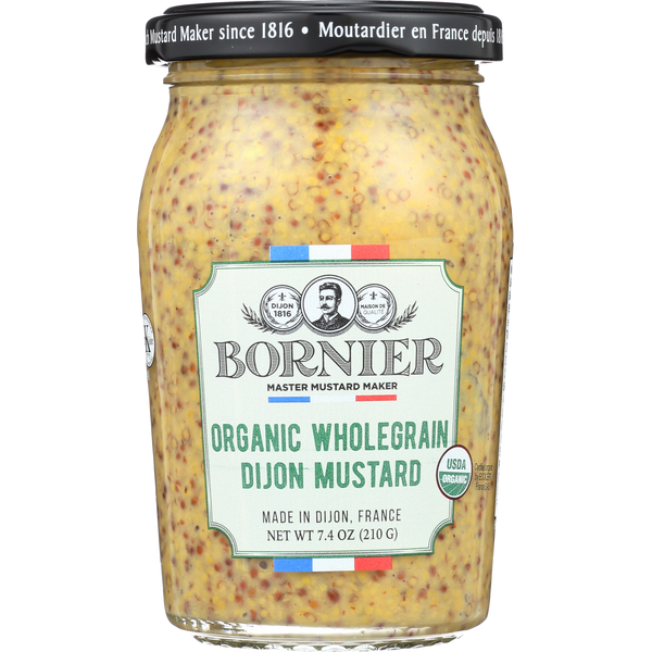 Grains, Rice & Dried Goods Bornier Dijon Mustard, Organic, Wholegrain hero