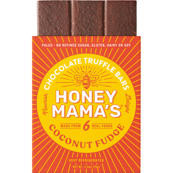 Candy & Chocolate Honey Mama's Chocolate Truffle Bars, Coconut Fudge hero