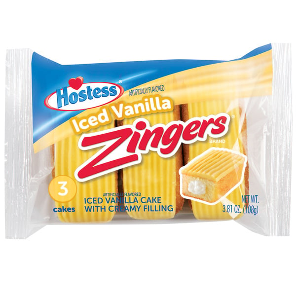 Cookies & Cakes Hostess Iced Vanilla ZINGERS Single Serve hero