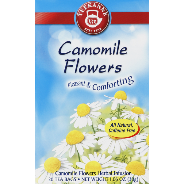 Doughs, Gelatins & Bake Mixes Teekanne Herbal Infusion Tea, Camomile Flowers, Bags hero