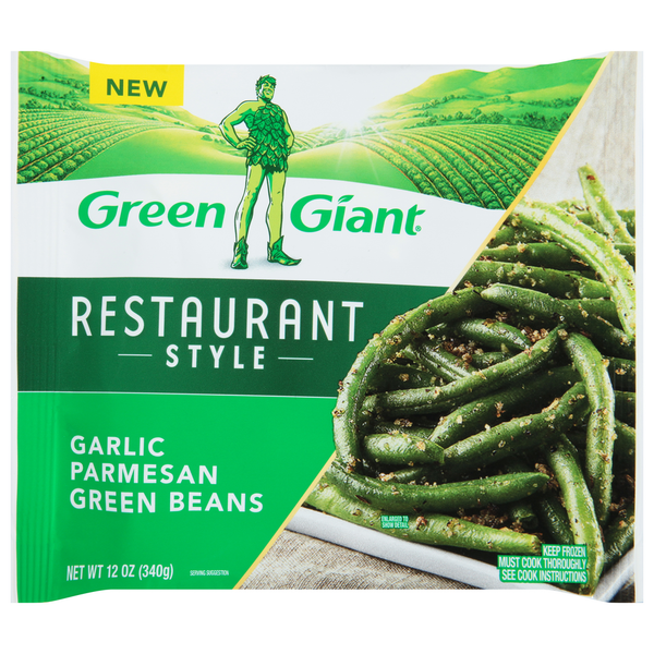 Frozen Meals Green Giant Green Beans, Garlic Parmesan, Restaurant Style hero