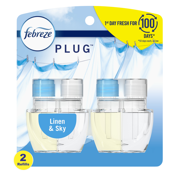 Air Fresheners Febreze PLUG Air Freshener, Linen & Sky hero