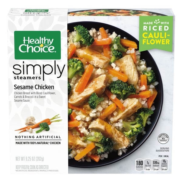 Frozen Meals Healthy Choice Simply Steamers Sesame Chicken Frozen Meal hero