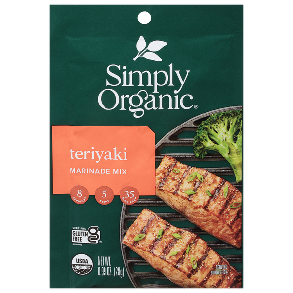 Simply Organic Marinade Mix, Teriyaki hero