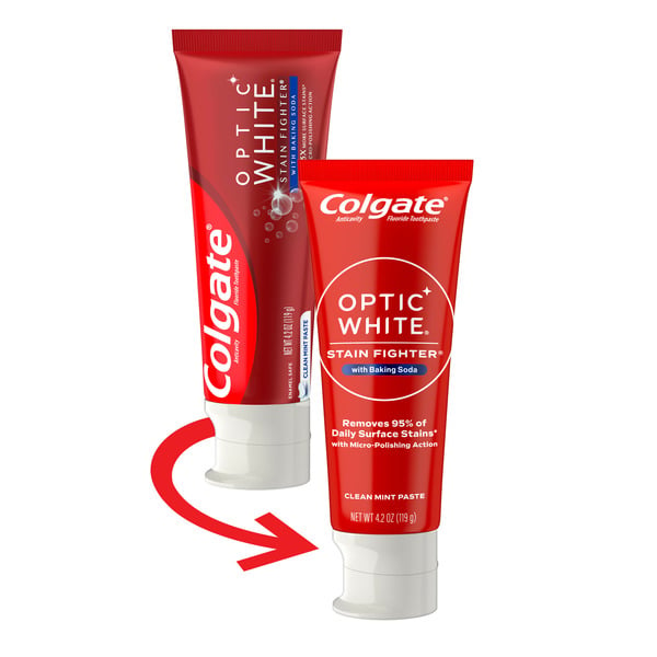 Oral Hygiene Colgate Stain Fighter With Baking Soda Stain Removal Toothpaste, Clean Mint Paste hero