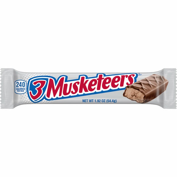 Grab and Go / Checkout Area 3 Musketeers Candy Milk Chocolate Bar Full Size hero