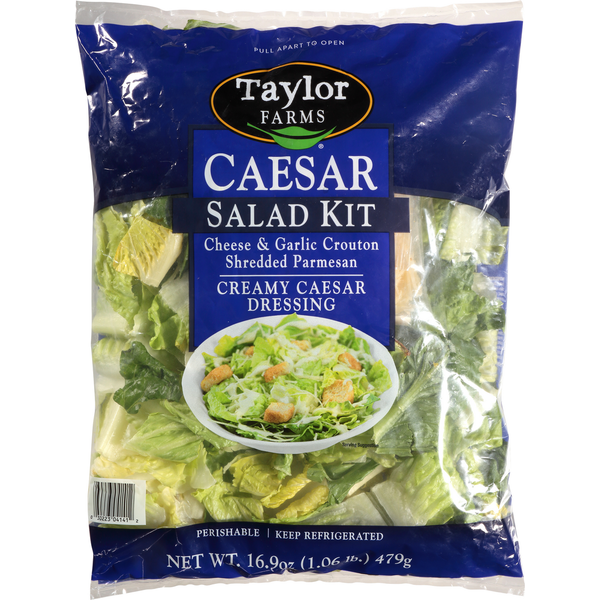 Packaged Vegetables & Fruits Taylor Farms Classic Caesar Salad Kit (16.9 oz.) hero