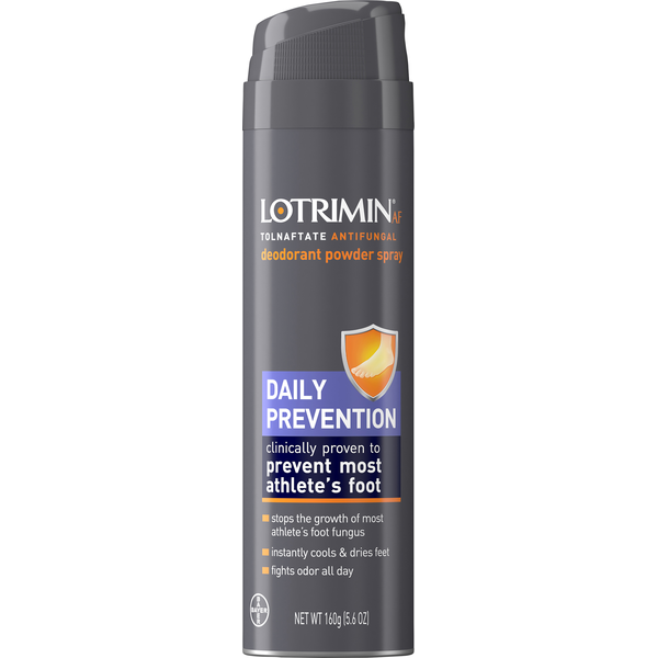 Foot Care Lotrimin Deodorant Powder Spray, Daily Prevention hero