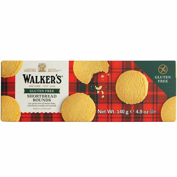 Packaged Cookies Walkers Shortbread Gluten Free, All-Butter, Shortbread Rounds hero