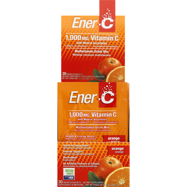 Dietary Supplements EnerC Orange Effervescent Vitamin C Drink Mix hero