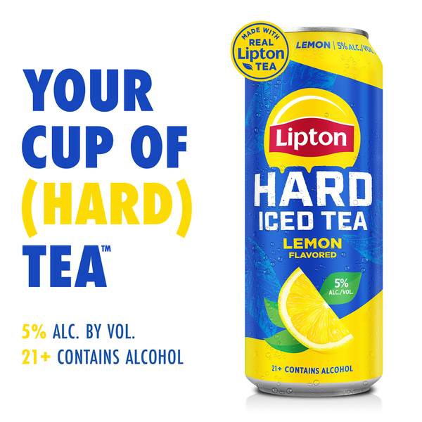 Malt Beverages Lipton Hard Iced Tea Hard Iced Lemon Tea 24 fl oz Can hero