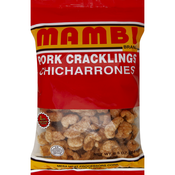 Chips & Pretzels Mambi Pork Cracklings, Chicharrones hero