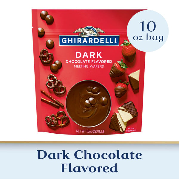 Candy & Chocolate Ghirardelli Dark Chocolate Flavored Melting Wafers hero