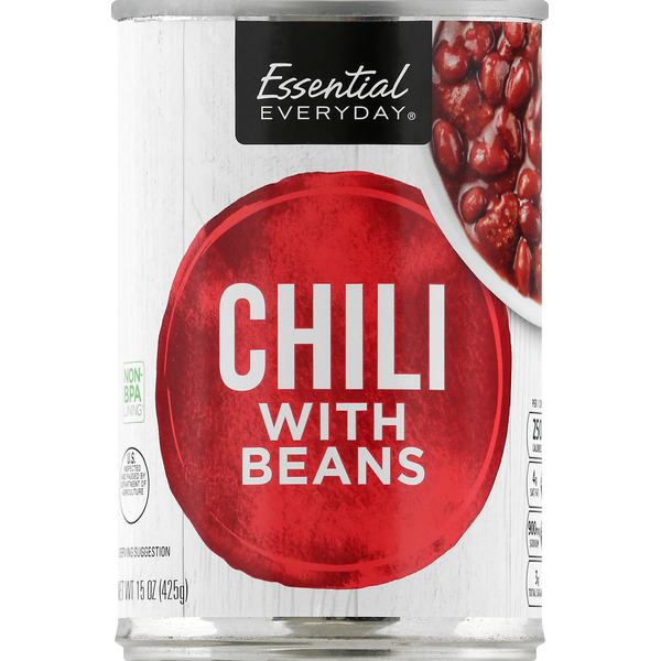 Canned Meals & Beans Essential Everyday Chili with Beans hero