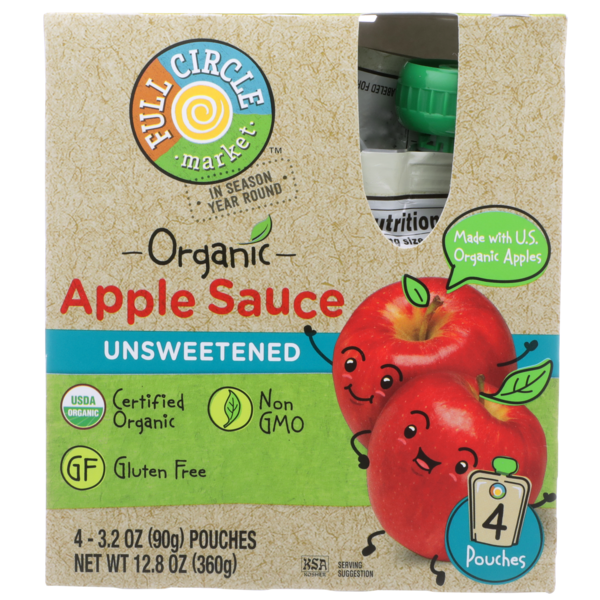 Canned Fruit & Applesauce Full Circle Unsweetened Apple Sauce hero