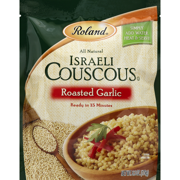 Grains, Rice & Dried Goods Roland Foods Couscous, Israeli, Roasted Garlic hero