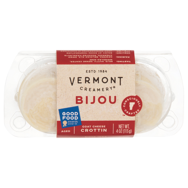 Soft Cheese Vermont Creamery Bijou Aged Goat Cheese hero