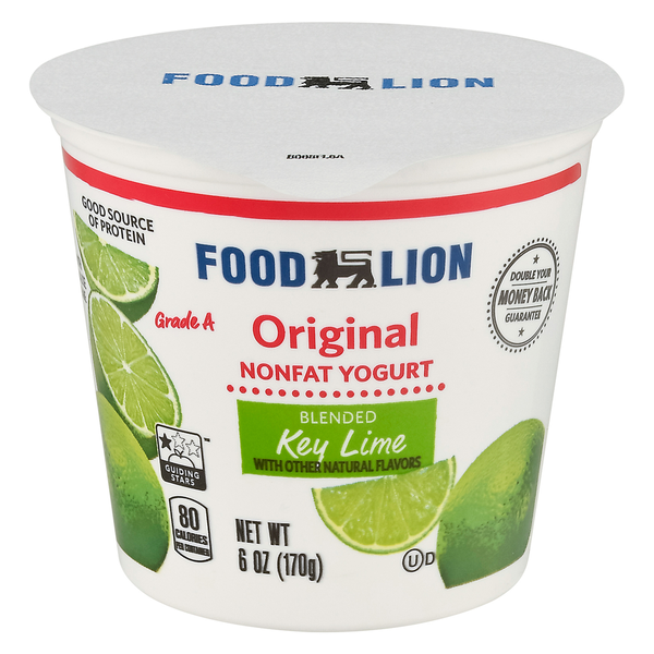 Yogurt Food Lion Nonfat Yogurt Key Lime hero