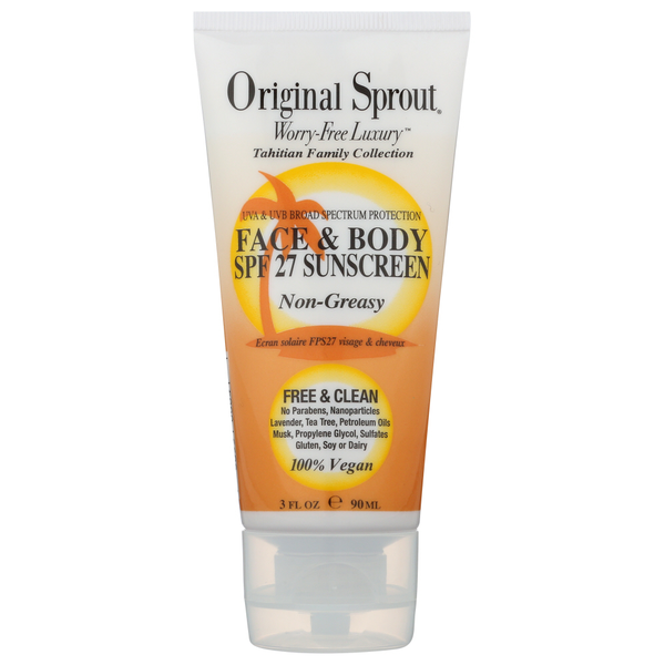 Facial Care Original Sprout Face & Body Sunscreen Spf 27 hero