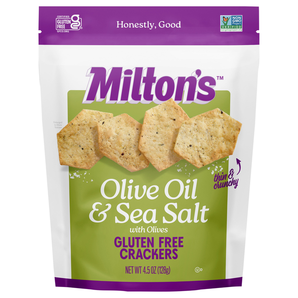 Oils & Vinegars Milton's Crackers, Olive Oil & Sea Salt hero